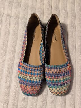 Comfortview Bethany  Multicolor Woven Slip-On Flats 11WW